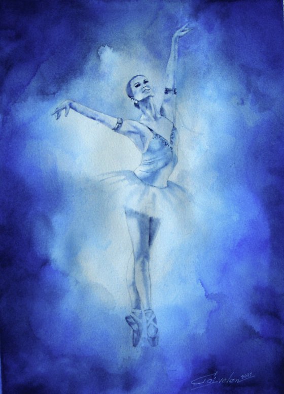 Blue color mood