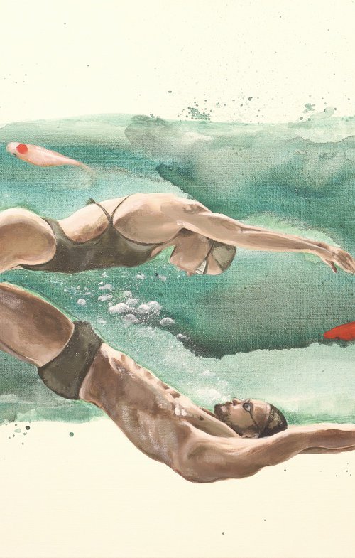 Underwater love by Ana Patitú