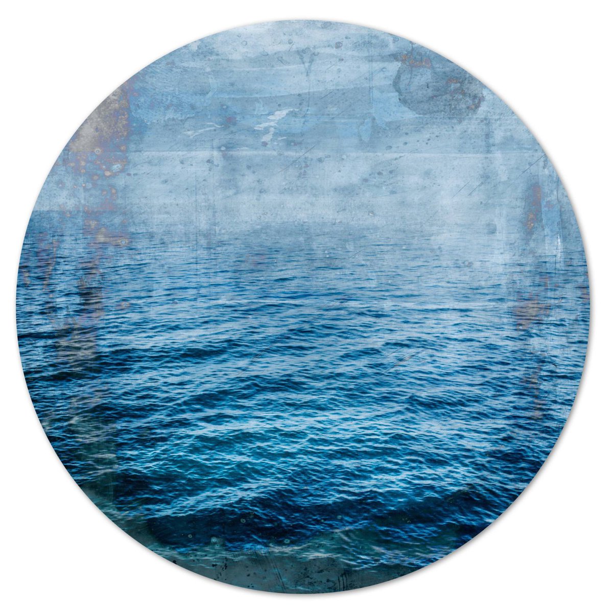 Abstract Landscape Photograph By Sven Pfrommer, 39 X 39", La Mer - Circular V, Original Artwork