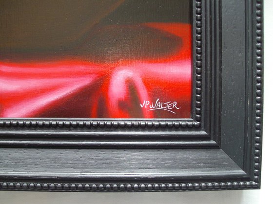 The red tablecloth