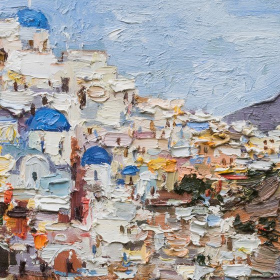 Santorini, Greece - Original landscape painting