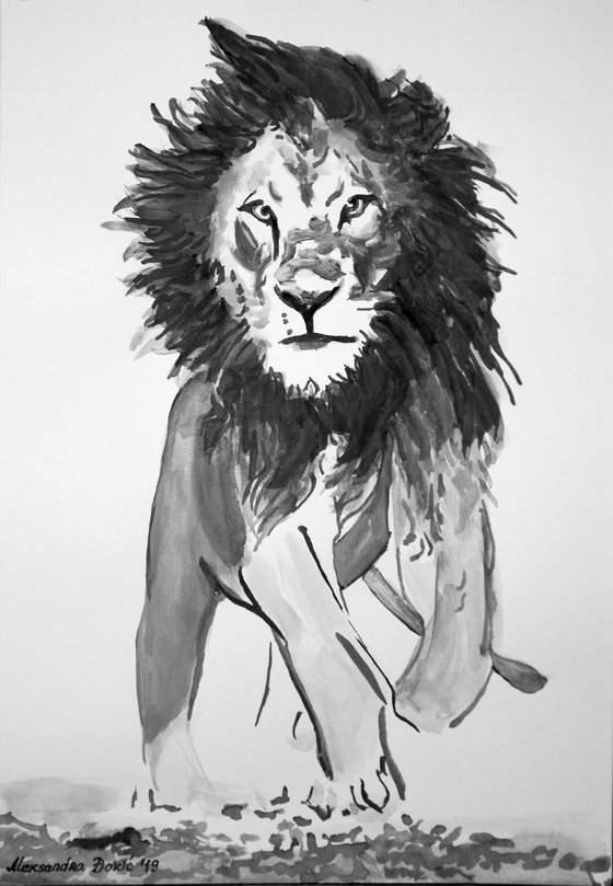 Lion / 36.5 x 25.5 cm
