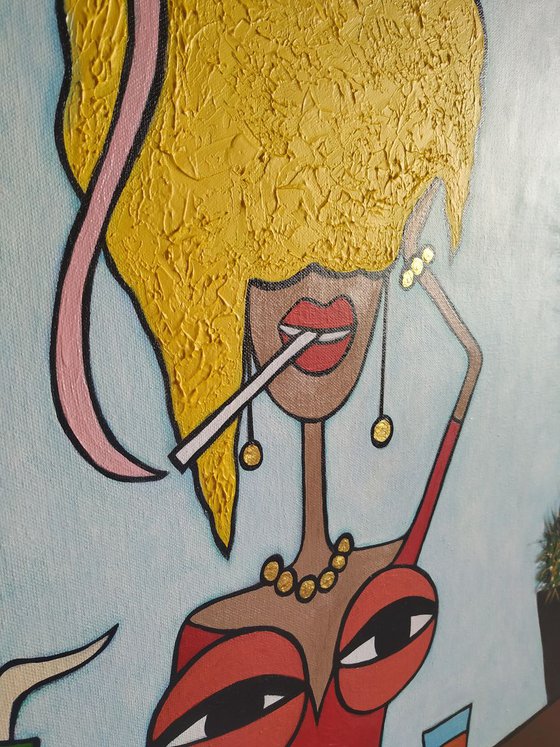 I love this girls(very big canvas)