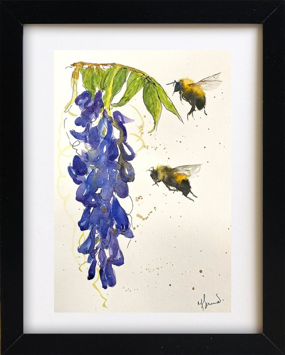 Wisteria & Bees