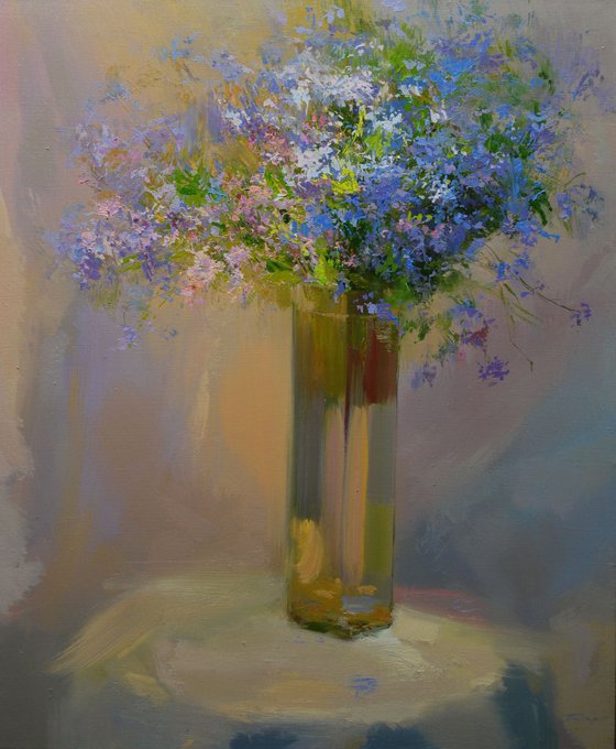 Modern flower painting - Whisper of the Light