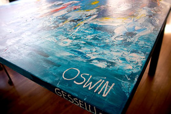 Horse painting - I WILL SURVIVE 200 x 150 x 4 cm| 78.74"x59.06" Equine art by Oswin Gesselli