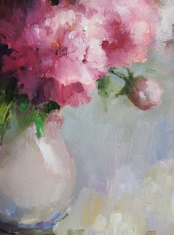 Pink peonies