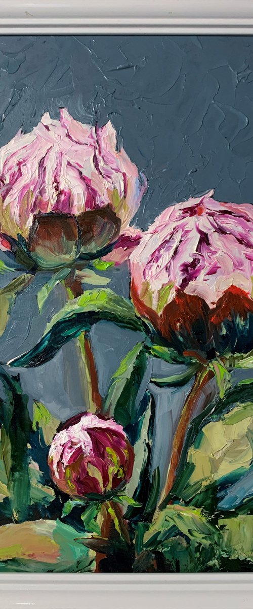 Pink peonies. by Vita Schagen