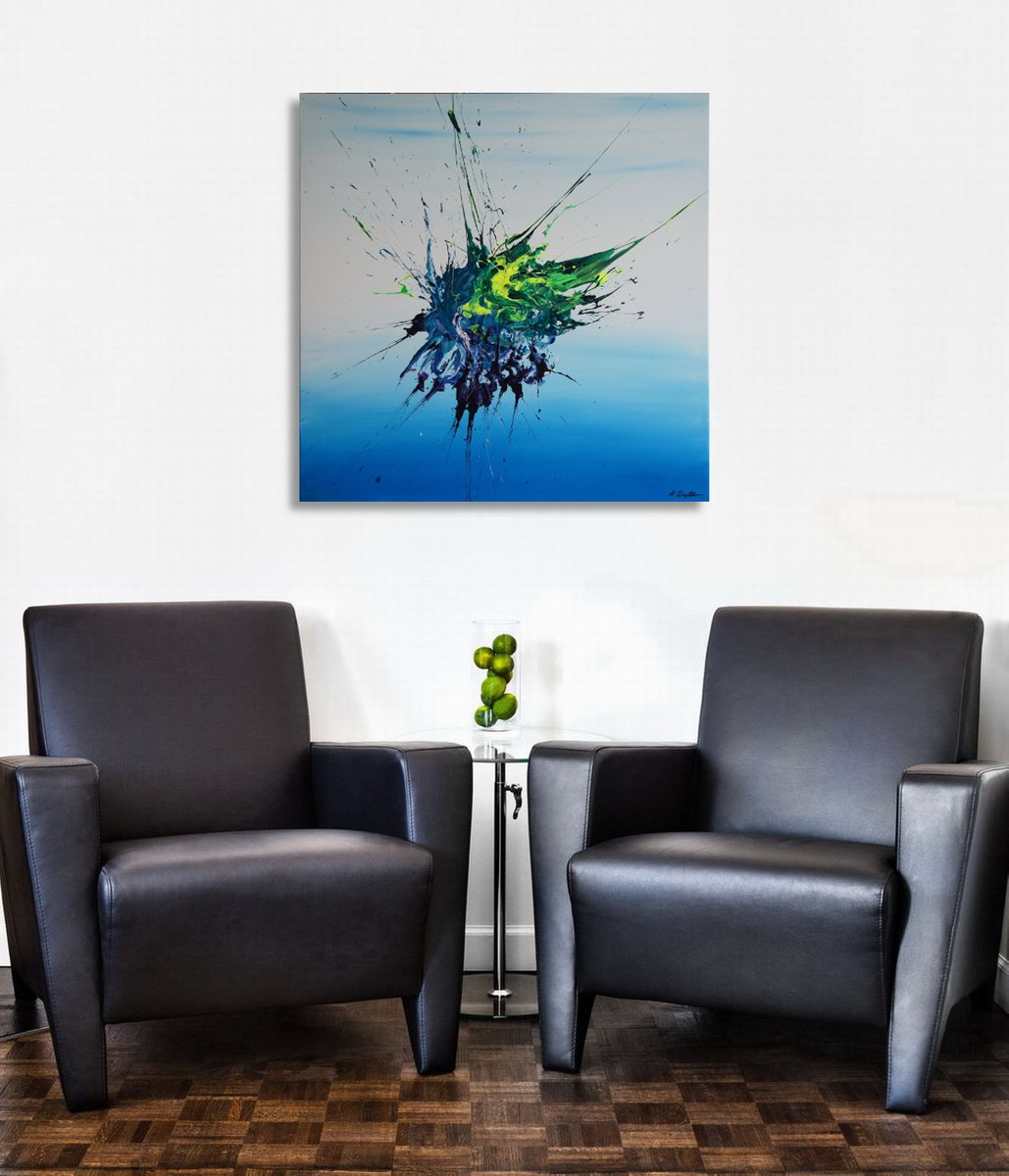 Emotional Release XIX (Spirits Of Skies 064160) (80 x 80 cm) XL (32 x 32 inches) by Ansgar Dressler