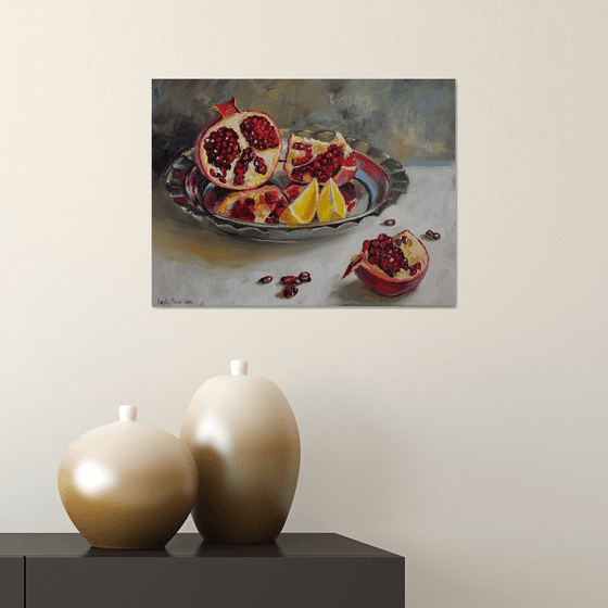 Pomegranate lemon fruit