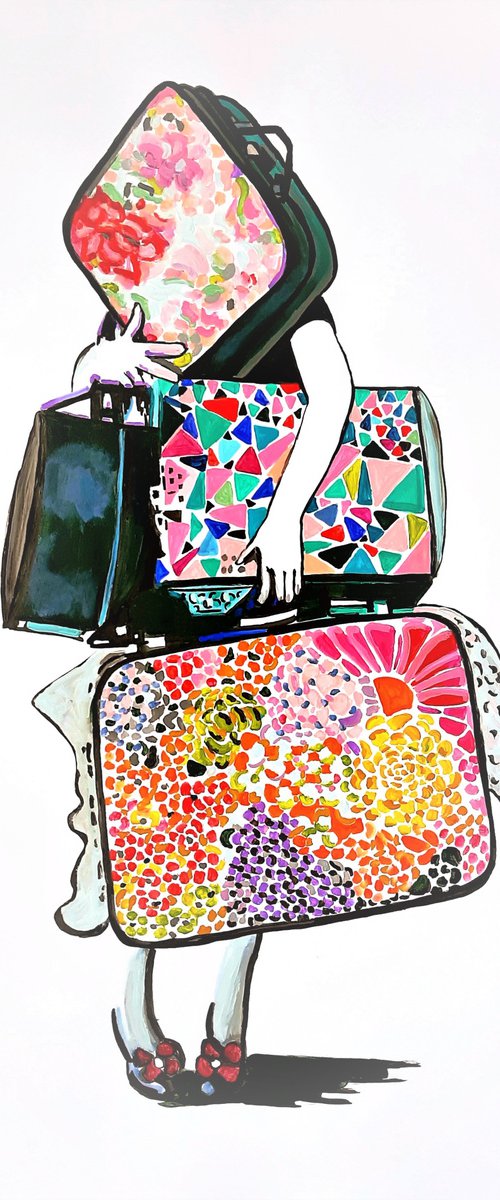 Traveler / 102 x 72 cm by Alexandra Djokic