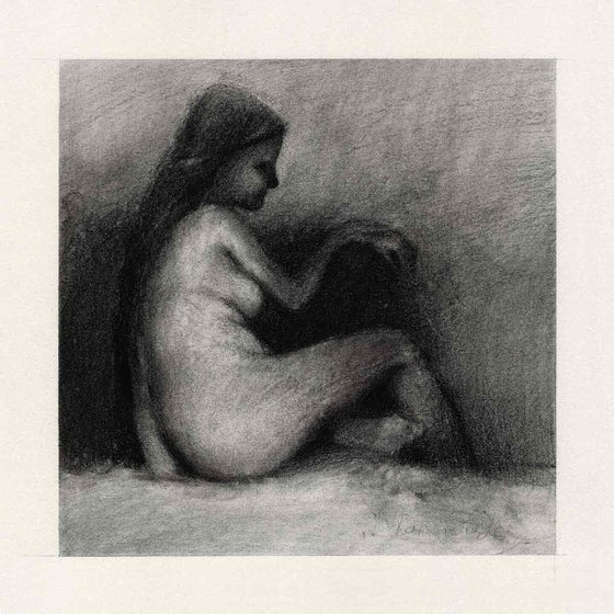 Nude figure drawing