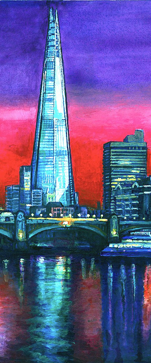 The Shard London cityscape by Patricia Clements