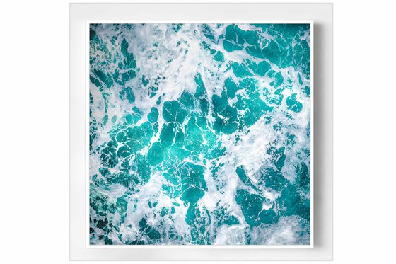 Teal Abstract from Isle of Skye - Tender Embrace