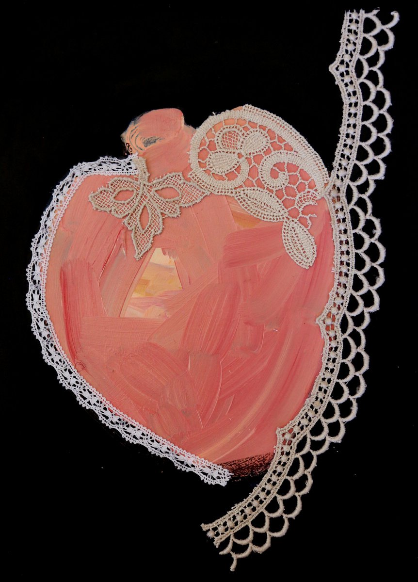 Impressionistic Portrait Painting By Francesca Candito, 9 X 12, Orgasm Of The Heart, Original Artwork