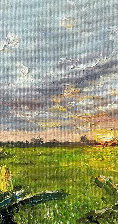 Roadside View at Sunset by Sarawut Donrasri