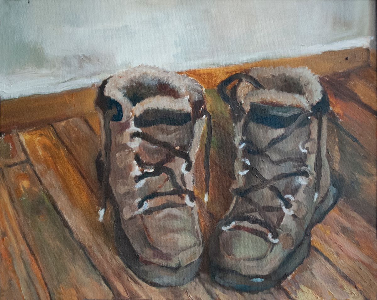 Oil Painting , After A Long Day By Nikola Ivanovic, 22 X 19, Artwork For Sale On Artfinder