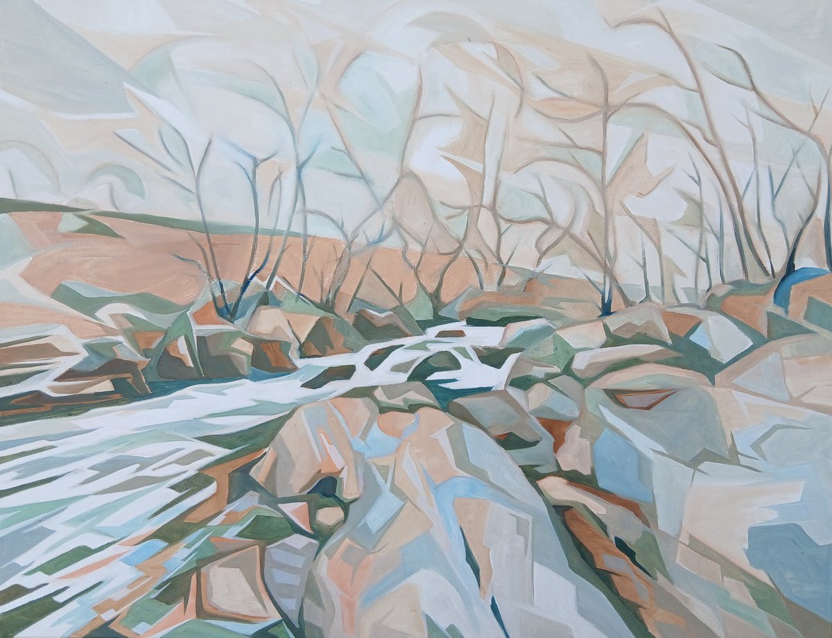 Dartmoor River By Andrew Clayton, 30 X 24, Artwork For Sale On Artfinder