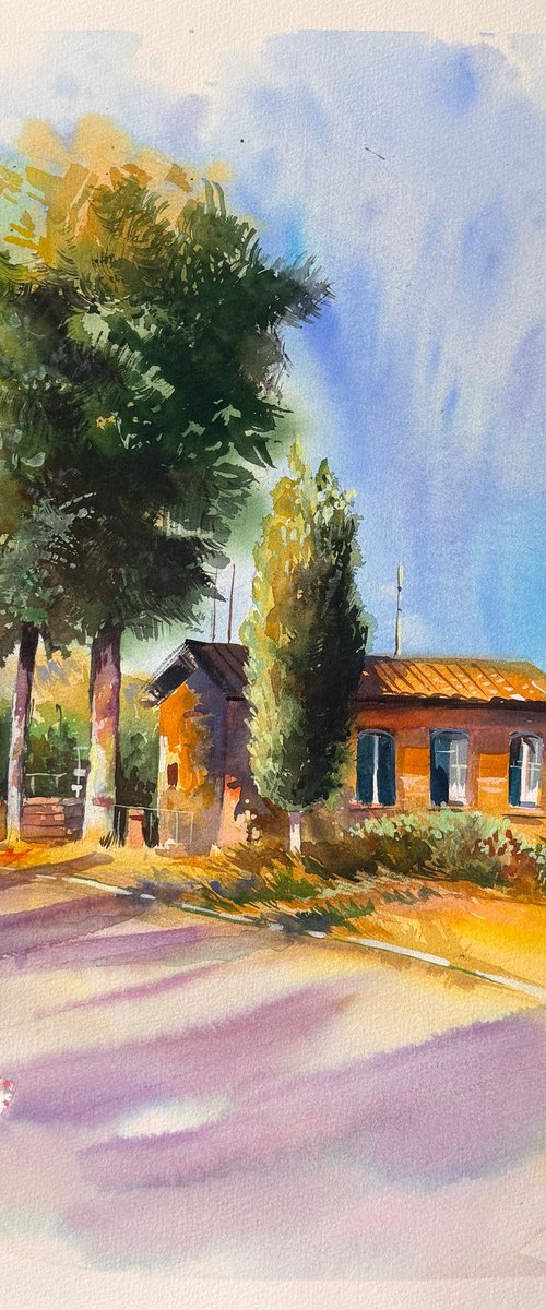 Road to Volterra by Maria Kireev