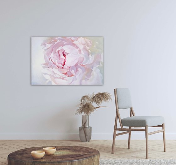 Pink peony 80x120