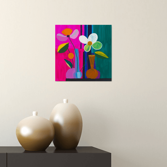 Still Life Flowers in Vase