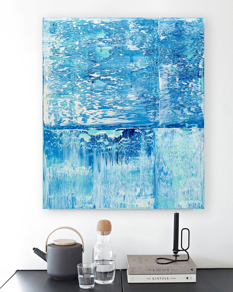 Abstract Oil Painting By Nataliia Sydorova, 22 X 26", Composition ?14, Original Artwork