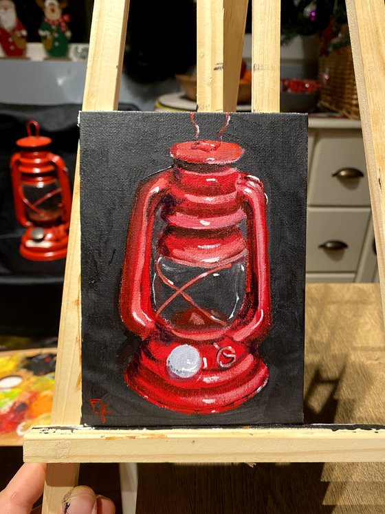 Old red lamp mini