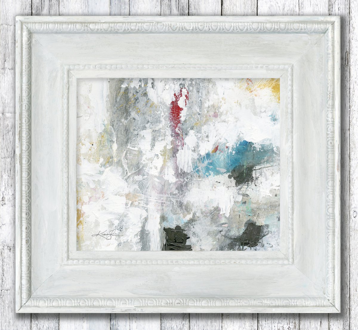 A Divine Encounter 5 - Framed Abstract Painting by Kathy Morton Stanion by Kathy Morton Stanion