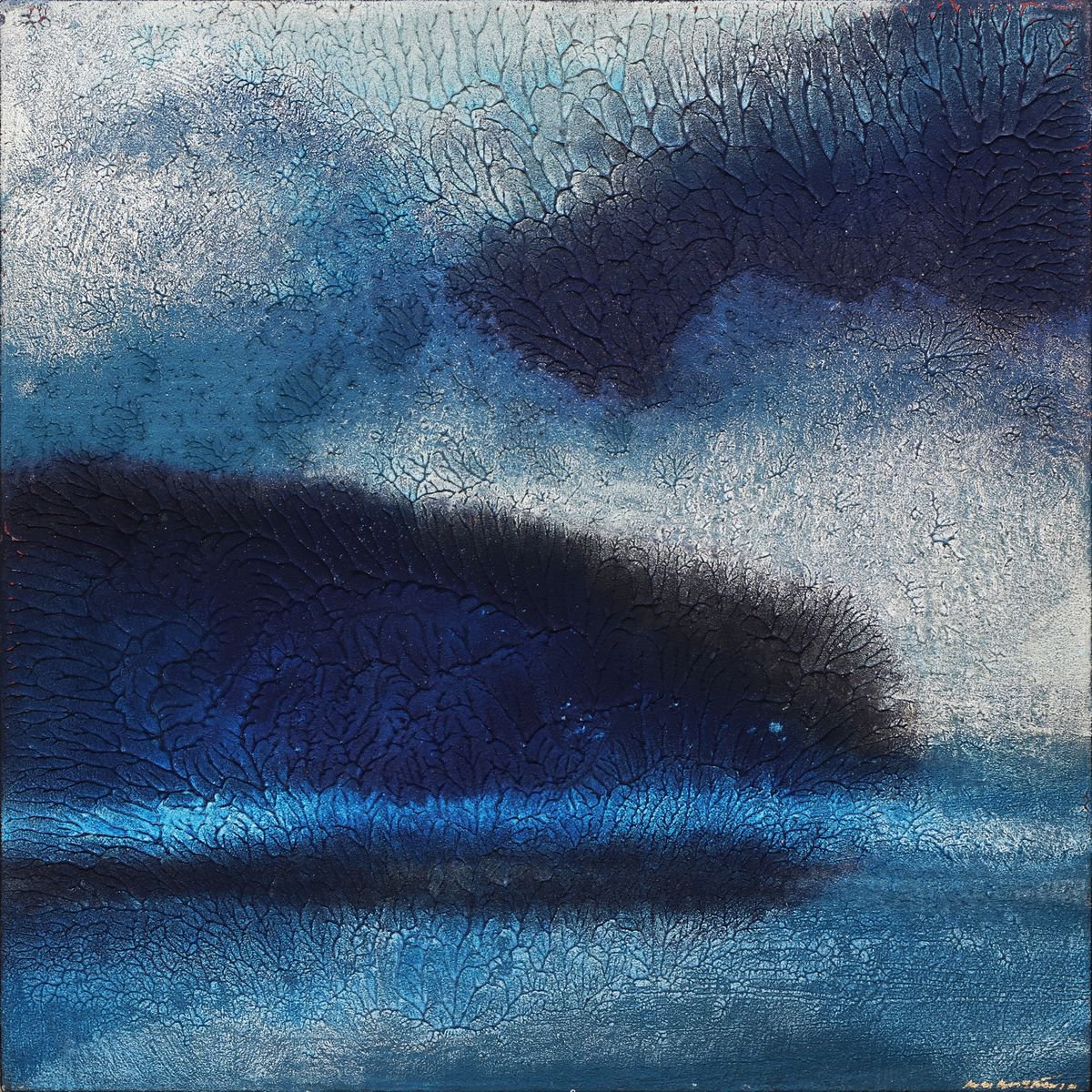 Abstract Acrylic Painting By Rokas Berziunas, 35 X 35", No. 107 (90X90), Original Artwork