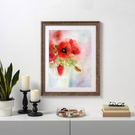 Bouquet of red poppies - Red Poppy