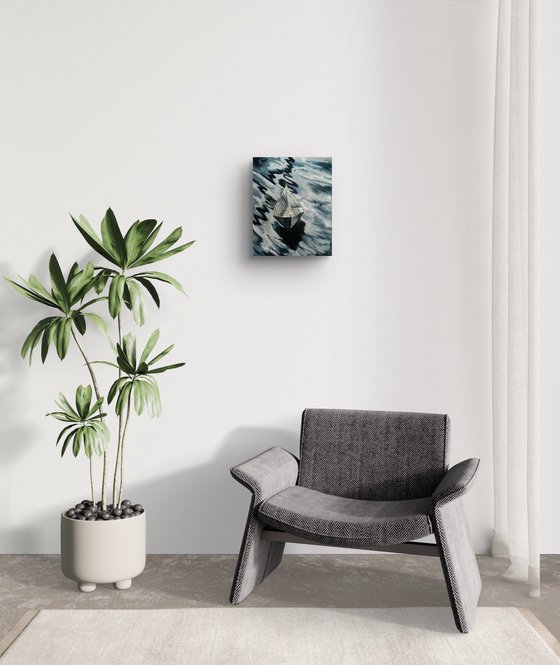 Paper boat of thoughts