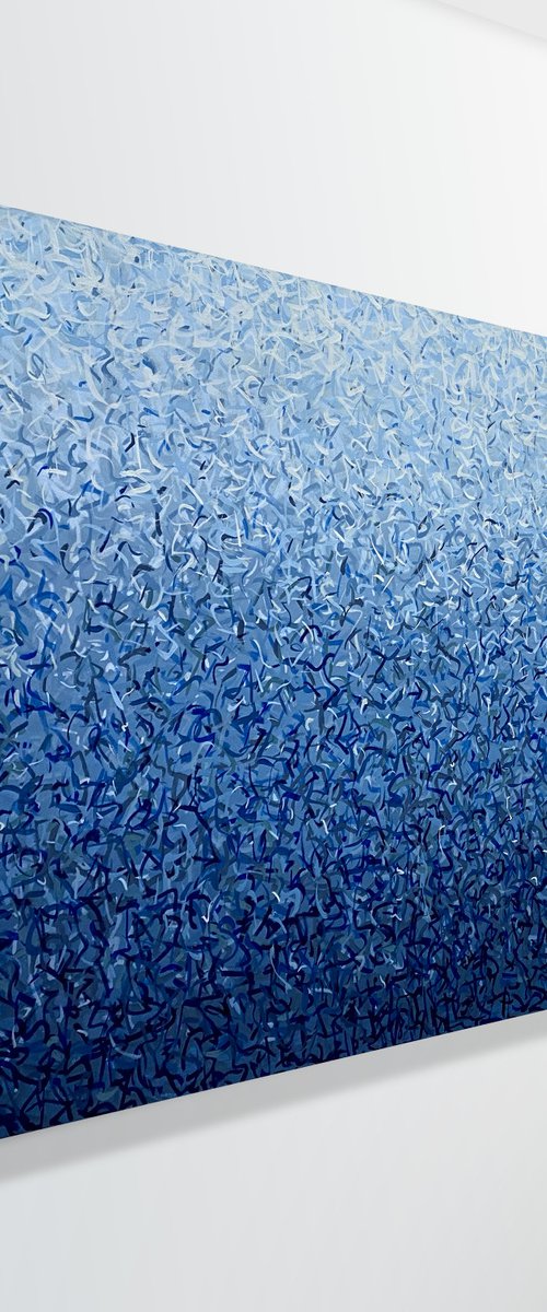 Deep Dance 152 x 76cm acrylic on canvas by George Hall