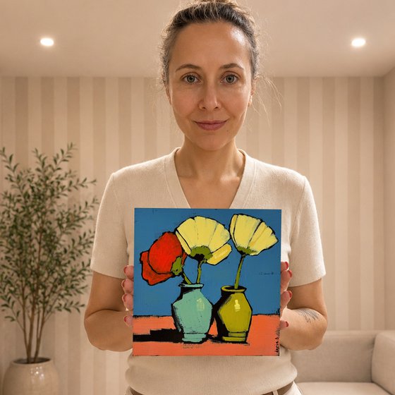 "Flowers in Vase" Original Painting