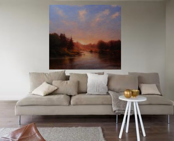 Sundown over the lake