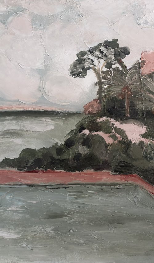 Menorca horizon coastal impasto sea houses by Daniela Nocito