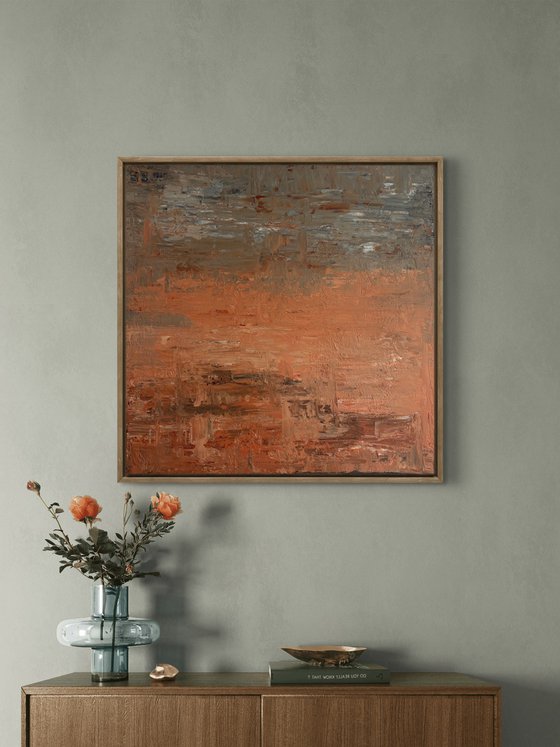 „Where silence dwells“ 80x80x2 cm