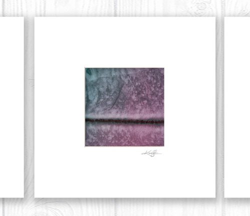 Nature's Rhythm Collection 4 - 3 Abstract Paintings in mats by Kathy Morton Stanion by Kathy Morton Stanion