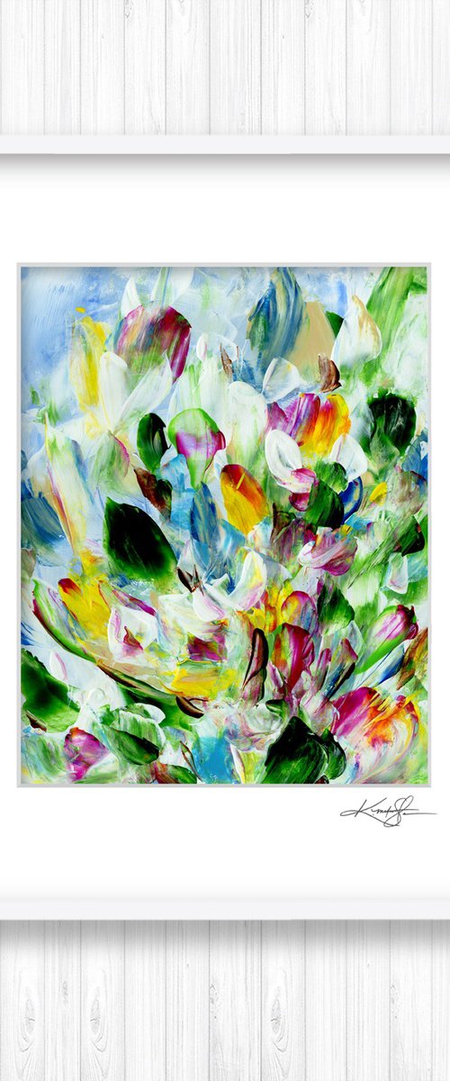 Tranquility Blooms 5 - Flower Painting by Kathy Morton Stanion by Kathy Morton Stanion