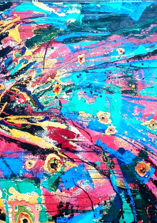 A girl and a child by Klim