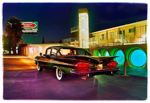 Patrick's Bel Air, Glass Pool Motel, Las Vegas, 2001 by Richard Heeps