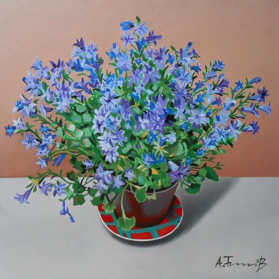 Still life with Blue Flowers