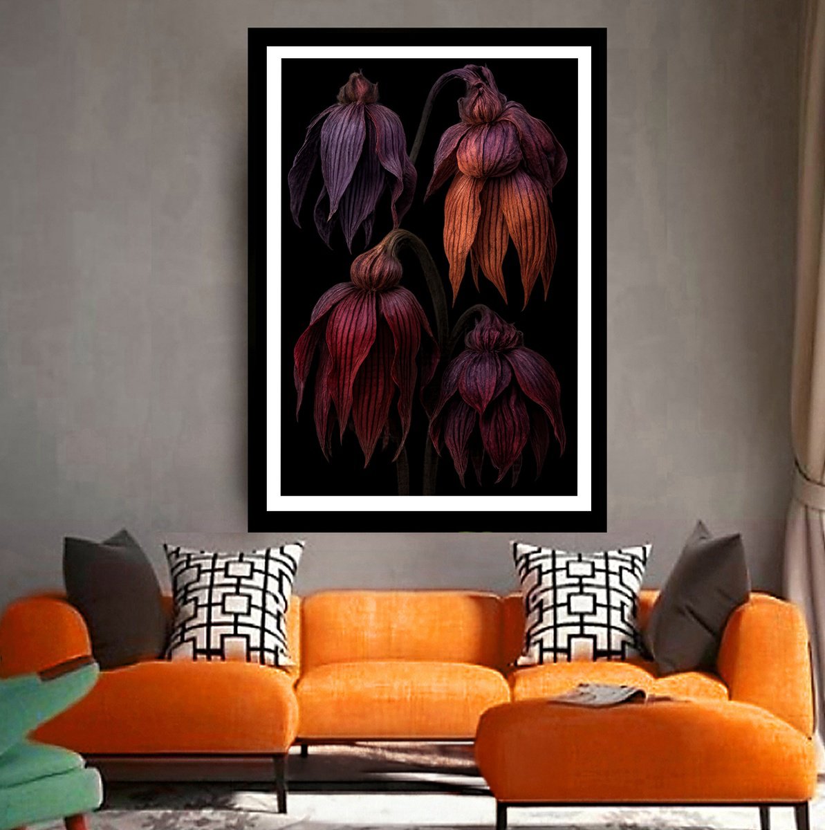 Photorealistic Botanical Photograph By Michael Filonow, 26 X 38", "The Elegance Of Decay", Original Artwork
