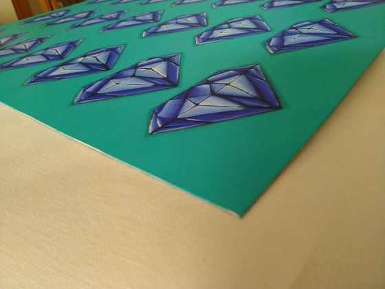 Diamonds (blue)
