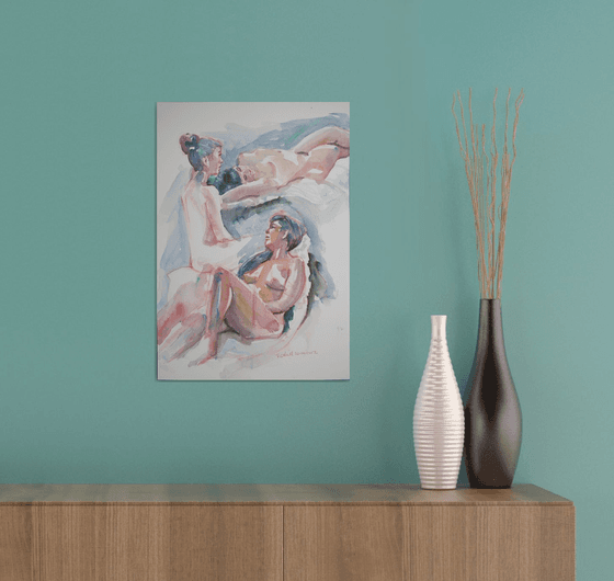female nude 3 poses