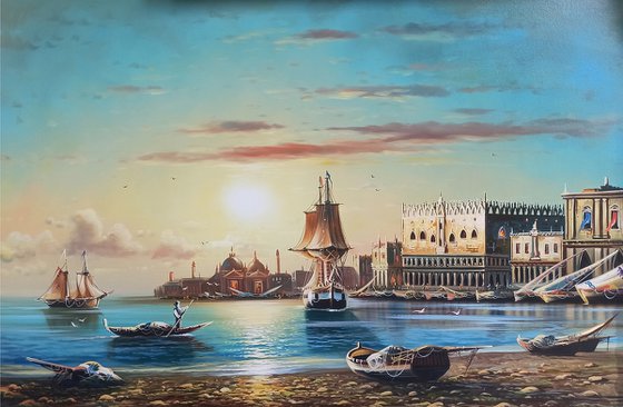 Port (120x80cm, oil painting)