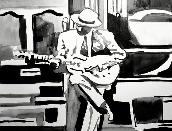 Guitarist / 35 X 27 cm