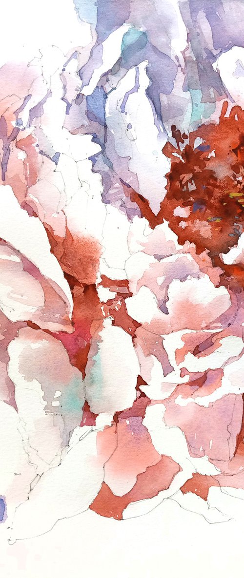 "Coral peony petals" by Ksenia Selianko