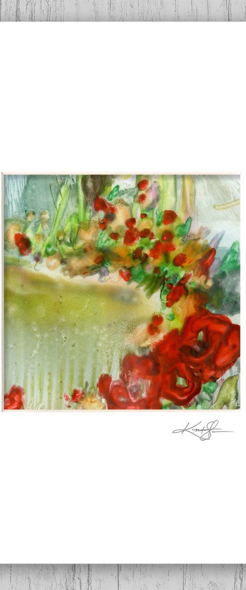 Encaustic Floral 15 by Kathy Morton Stanion