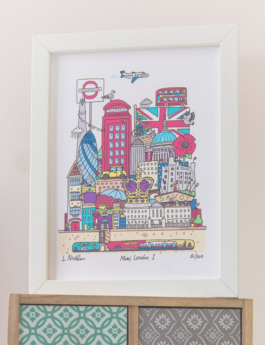 Mini London I (unframed) by Lauren Nickless