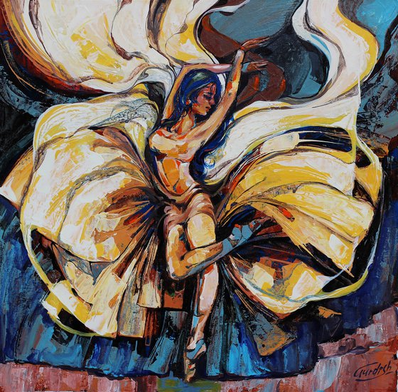 Dance Paintings-The balance